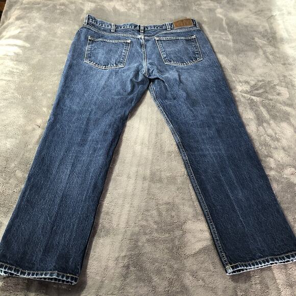 Tommy Hilfiger Slim Fit Jeans Medium Wash Blue Denim 38x30 Preppy Casual Cotton - Picture 13 of 13